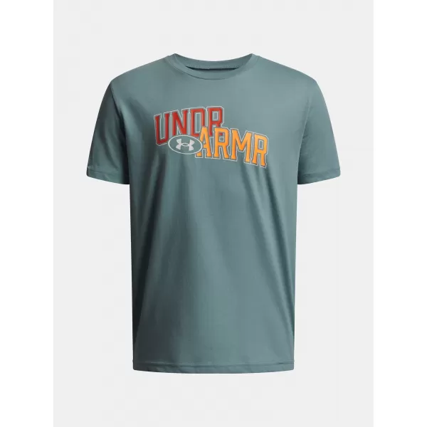  Fiú póló UNDER ARMOUR UA OVERLAY WM SS 6005069-323 ZÖLD 