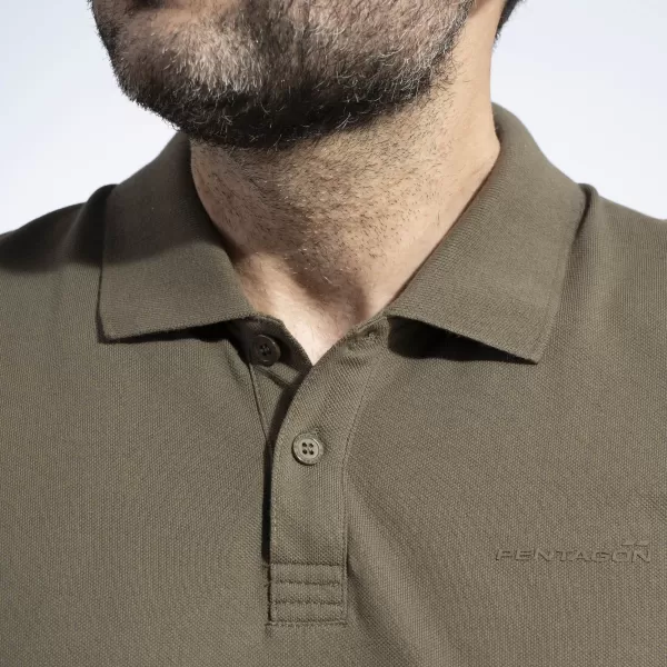  Férfi póló gallérral PENTAGON MOTH PIQUET POLO SHIRT K09047 FEHÉR 