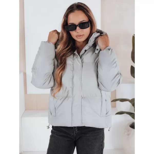  Női kabát DSTREET COLLAR TY5190 VILÁGOSSZÜRKE 