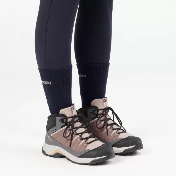  Női cipők SALOMON X-ADVENTURE COLDRUSH WATERPROOF W ETHEREA/VAS/MAHAGÓNI RÓZSA 