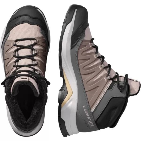  Női cipők SALOMON X-ADVENTURE COLDRUSH WATERPROOF W ETHEREA/VAS/MAHAGÓNI RÓZSA 