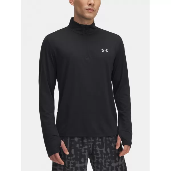  Férfi póló UNDER ARMOUR UA LAUNCH 1/4 ZIP 6005542-001 FEKETE 