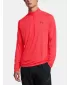 Férfi póló UNDER ARMOUR UA TECH TEXTURED 1/2 ZIP PIROS