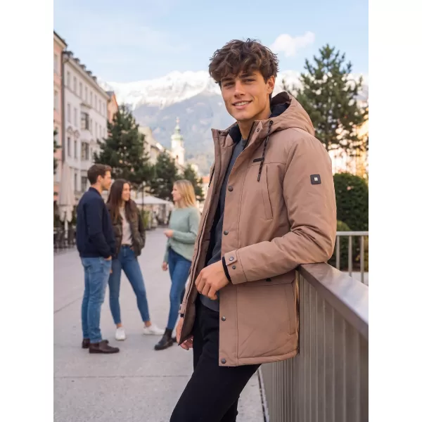  Férfi téli kabát ALTISPORT GERRY BARNA 
