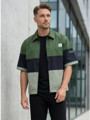 Prémium férfi ing ALTISPORT VOJ/ALM051KOS01 KHAKI
