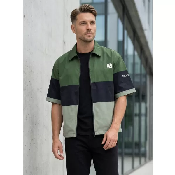  Prémium férfi ing ALTISPORT VOJ/ALM051KOS01 KHAKI 