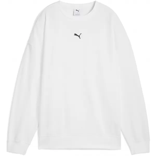  Női pulóver PUMA ESS OVERSIZED CREW FL 68540002 PUMA FEHÉR 
