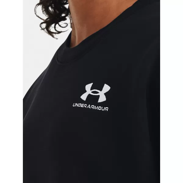  Női pulóver UNDER ARMOUR ESSENTIAL FLC OS CREW 1379475-001 FEKETE 