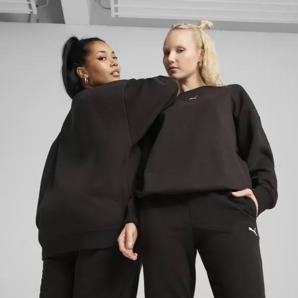  Női pulóver PUMA ESS OVERSIZED CREW FL 68540001 PUMA FEKETE 