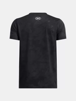 Fiú póló UNDER ARMOUR UA TECH VENT JCQRD SS 1390019-001 FEKETE