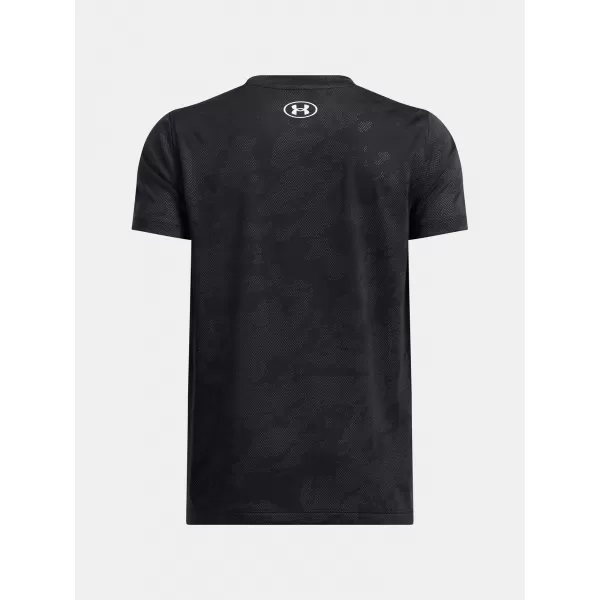 Fiú póló UNDER ARMOUR UA TECH VENT JCQRD SS 1390019-001 FEKETE 