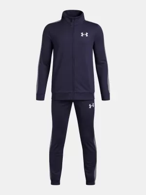 Fiúk készlet UNDER ARMOUR UA RIVAL KNIT TRACK SUIT 1363290-403 KÉK