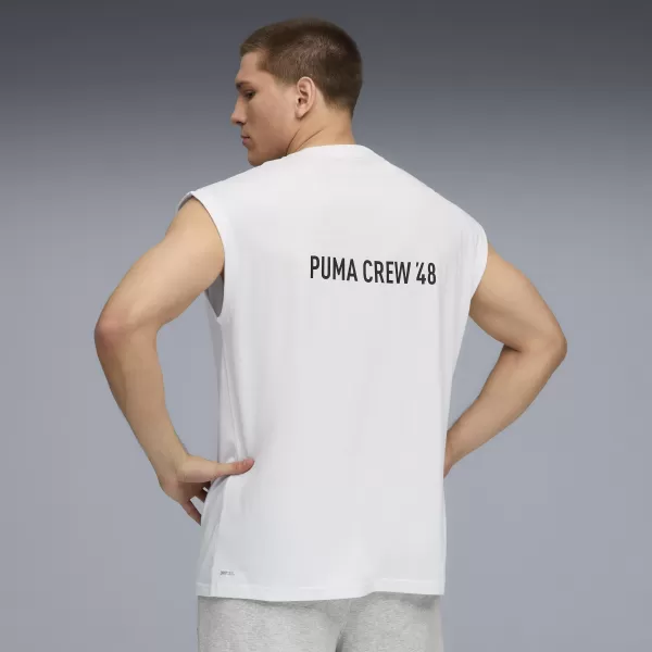  Ing PUMA M GRAPHIC CUTOFF TANK 52762002 PUMA FEHÉR 