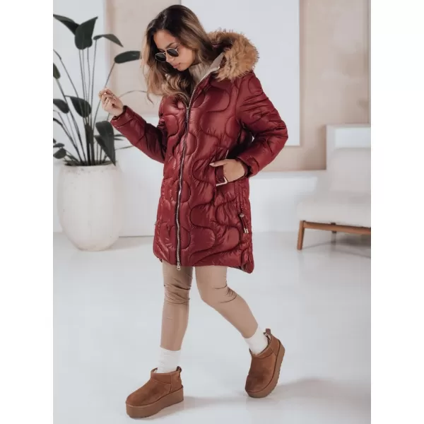  Női kabát DSTREET TY4935 BORDE 