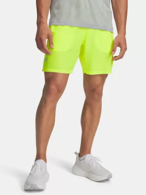 Férfi rövidnadrág UNDER ARMOUR UA LAUNCH 7 SHORTS BOROSTYÁN