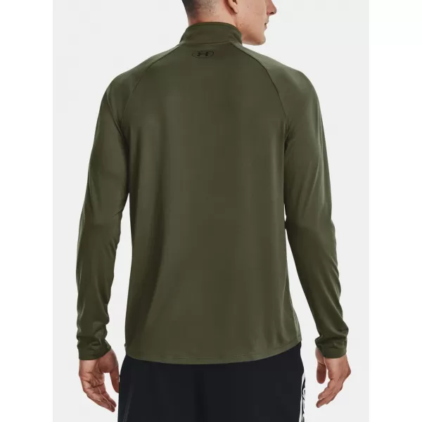  Férfi póló UNDER ARMOUR UA TECH 2.0 1/2 ZIP 1328495-392 ZÖLD 