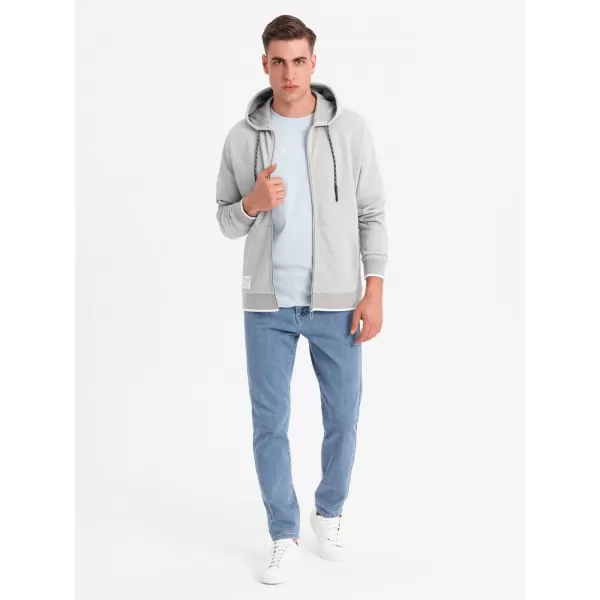  Férfi pulóver OMBRE BLACK OM-SSZP-0210 SZÜRKE 