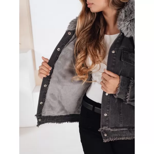  Női kabát DSTREET FURDENIM TY5185 SÖTÉTSZÜRKE 