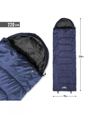 Hálózsák PENTAGON SENTINEL SLEEPING BAG 220GR/M² D19001 ÉJFÉLKÉK