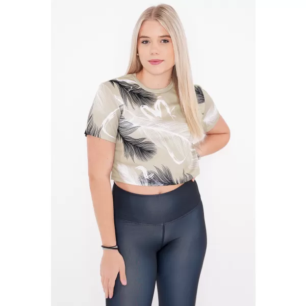  Női prémium crop top ALTISPORT VOJ/ALW001TR07 BARNA 