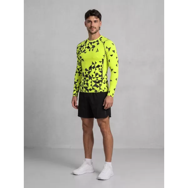  Férfi prémium funkcionális kompressziós ing ALTISPORT VOJ/ALM108TR03 NEON SÁRGA 