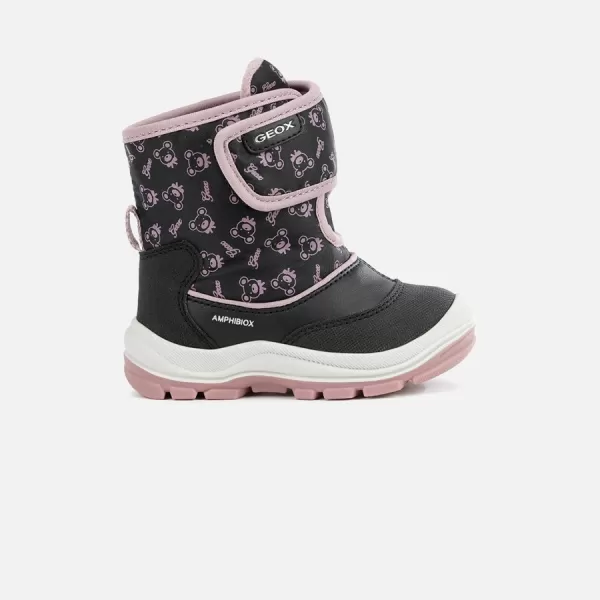  Lány bokacsizma GEOX FLANFIL ABX G008905 FEKETE 