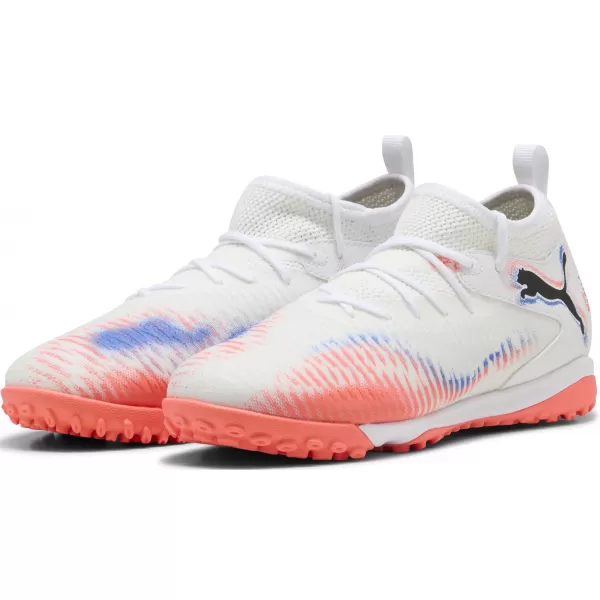  Futballcipők PUMA FUTURE 8 MATCH TT + MID JR 10861601 WHITE/ FEHÉR/PUMA FEKETE/VILÁGÍTÓ VÖRÖS 