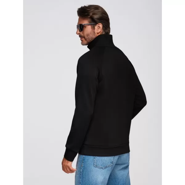  Férfi pulóver OMBRE OM-SSZP-0211 FEKETE 