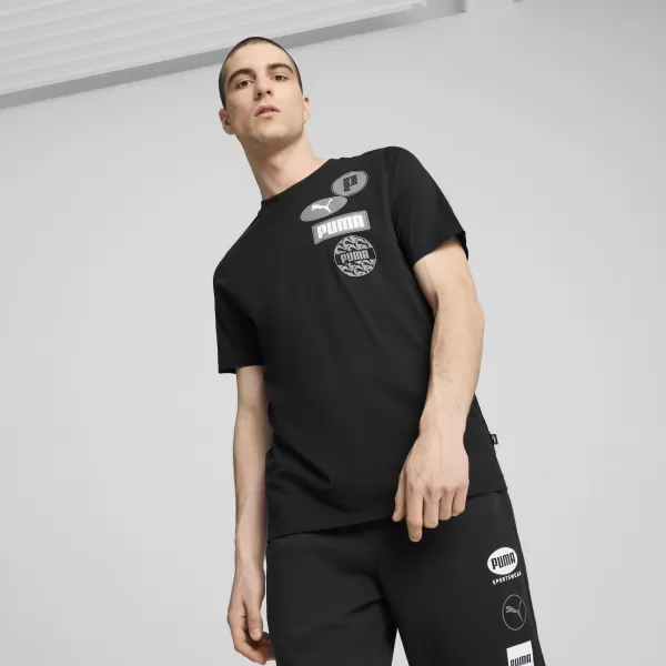  Ing PUMA GRAPHICS ICON TEE 68320801 PUMA FEKETE 