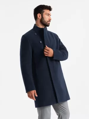 Férfi kabát OMBRE OM-COWC-0141 SÖTÉTKÉK