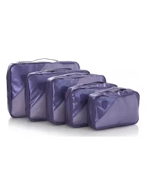 Szervezők halmaza HEYS METALLIC PACKING CUBE 5PC SZOKÁSOK