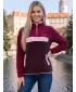 Női polár pulóver ALTISPORT GEMMY BURGUNDIA