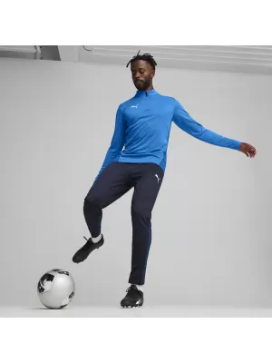 Ing PUMA TEAMGOAL TRAINING 1/4 ZIP TO 658629_02 ELEKTROMOS KÉK LIMONÁDÉ/FEHÉR/CSAPAT KIRÁLYI
