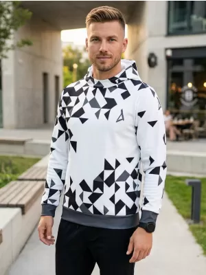 Férfi prémium funkcionális pulóver ALTISPORT VOJ/ALM108MI01 FEHÉR