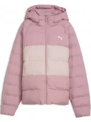 Gyermek dzseki PUMA SYNTHETIC HOODED PUFFER JACKET 68840465 KIEGYENSÚLYOZOTT RÓZSASZÍN