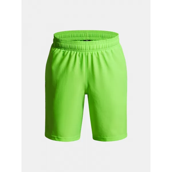  Fiú rövidnadrág UNDER ARMOUR UA TECH WOVEN WORDMARK SHORT 1383341-389 ZÖLD 