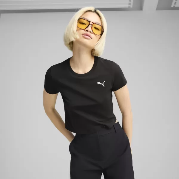  Ing PUMA WARDROBE ESS BABY TEE 62974501 PUMA FEKETE 