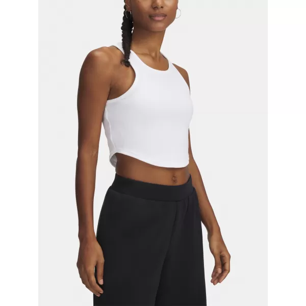  Női felső UNDER ARMOUR UA RIVAL RIB TANK 1389798-100 FEHÉR 