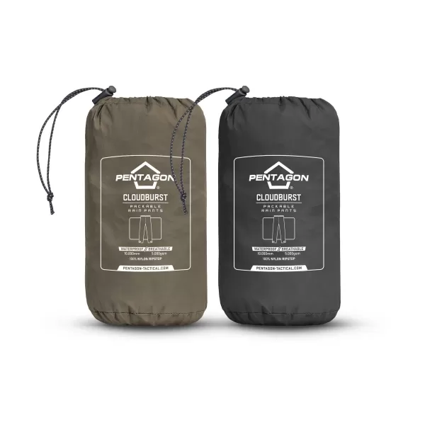  Nadrág PENTAGON CLOUDBURST PACKABLE UNISEX RAIN PANTS K07021 FEKETE 