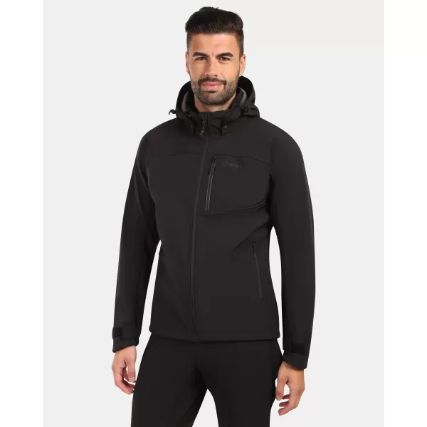  Férfi softshell kabát KILPI RAVIO-M ZM0129KI FEKETE 