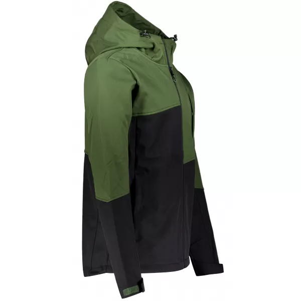  Férfi softshell dzseki ALTISPORT GAN KHAKI/FEKETE 