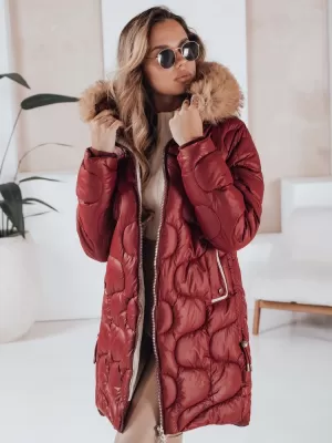 Női kabát DSTREET TY4935 BORDE