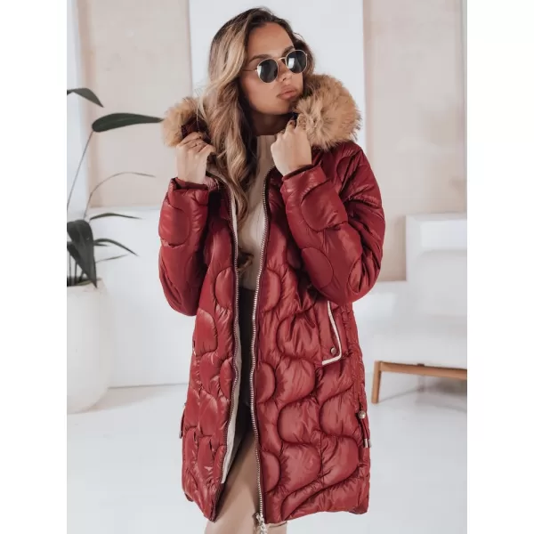  Női kabát DSTREET TY4935 BORDE 