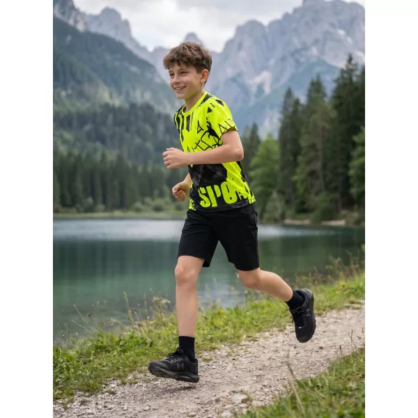  Gyermekfunkciós T -piró prémium ALTISPORT VOJ/ALK076TR01 FEKETE/FLUO SÁRGA 