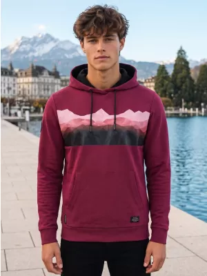 Férfi pulóver ALTISPORT GORO BURGUNDIA