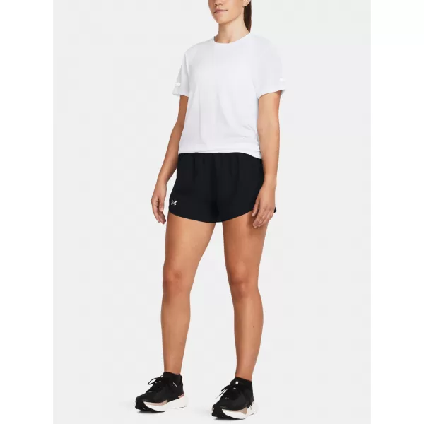  Női rövidnadrág UNDER ARMOUR UA FLY BY 3'' SHORTS 1382438-001 FEKETE 