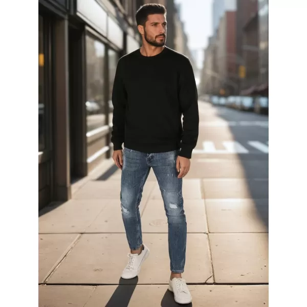  Férfi pulóver DSTREET BX5915 FEKETE 