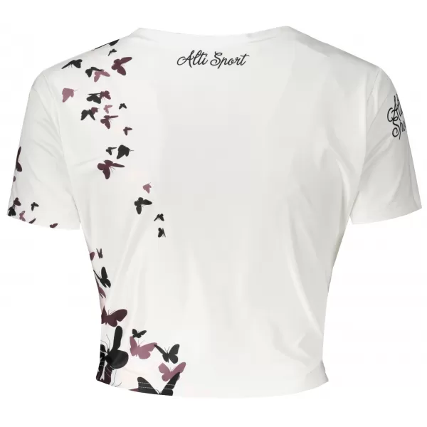  Női funkcionális prémium crop felső ALTISPORT VOJ/ALW022TR07 FEHÉR 