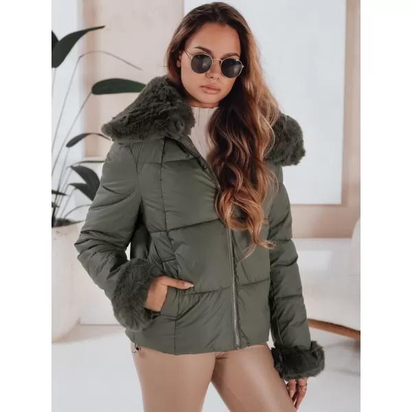  Női kabát DSTREET TY5068 ZÖLD 