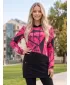 Női pulóver KIXMI VONITA RÓZSASZÍN